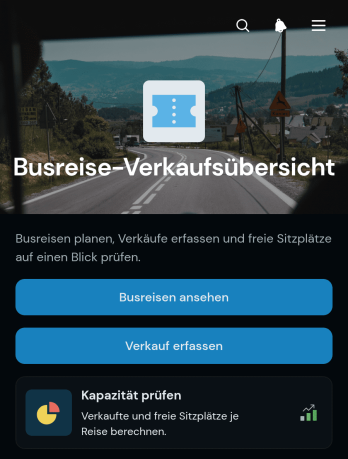 App zur Verkaufsverfolgung bei Busreisen