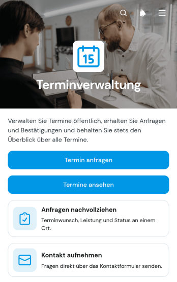 App zur Verwaltung von Kundenterminen