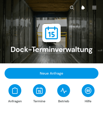 App zur Verwaltung von Laderampenterminen