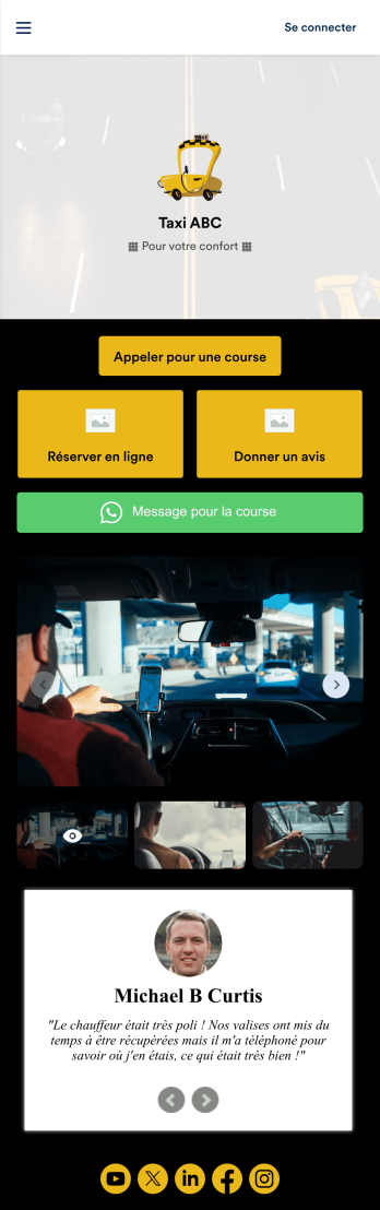 Appli d'appel taxi Template