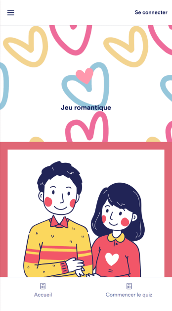 Appli de quiz pour couples Template