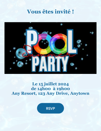 Appli 'invitation et RSVP