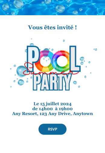 Appli 'invitation et RSVP