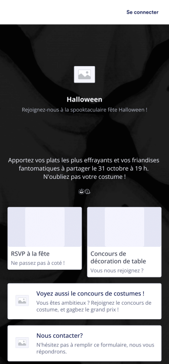 Appli RSVP Halloween Template