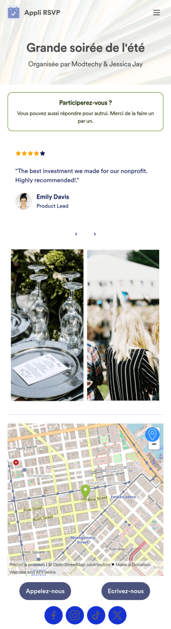 Appli RSVP