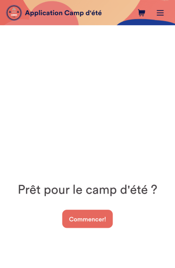 Application Camp d'été