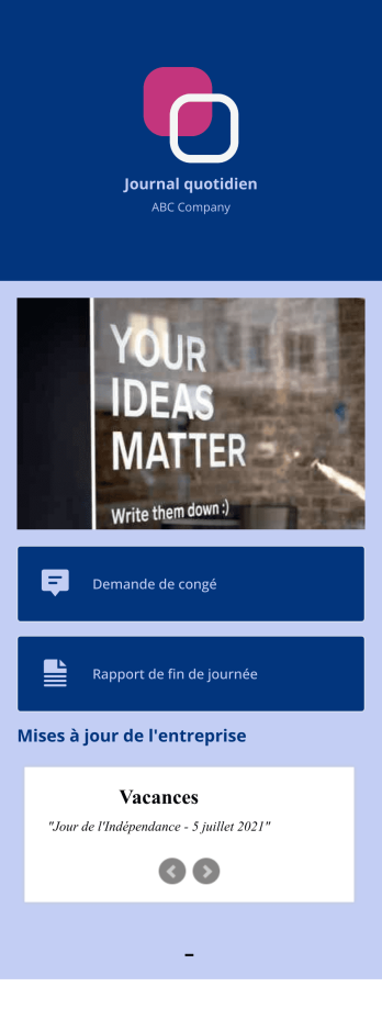 Application de journal quotidien