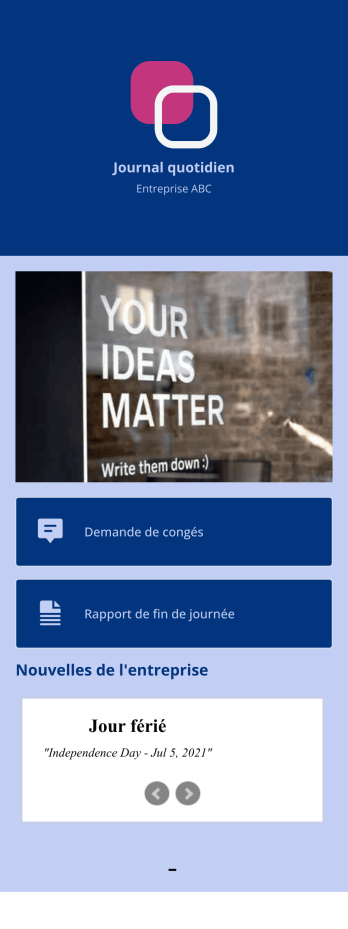 Application de journal quotidien