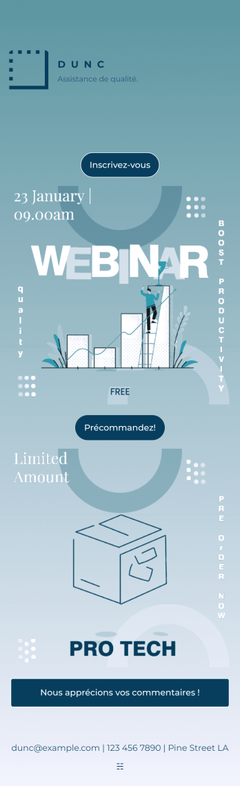 Application de lien bio Instagram pour les entreprises Template