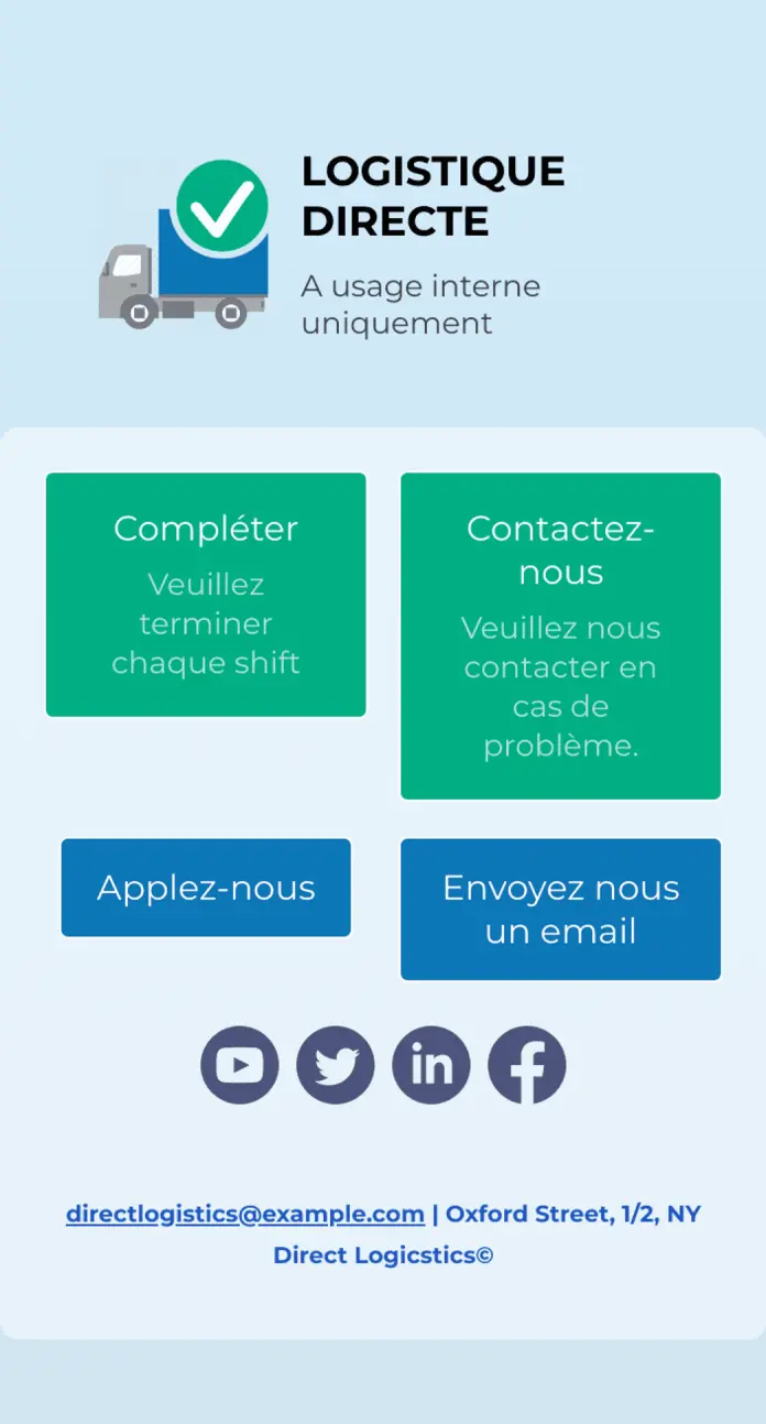 Application de liste de contrôle d'inspection de véhicule