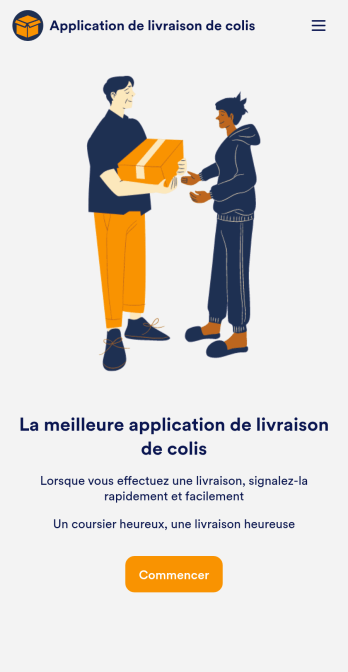 Application de livraison de colis