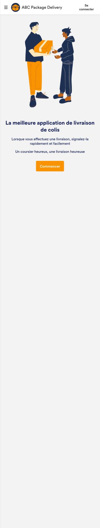 Application de livraison de colis
