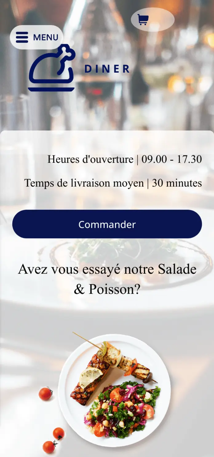 Application de livraison de nourriture