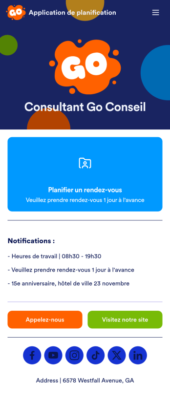 Application de planification