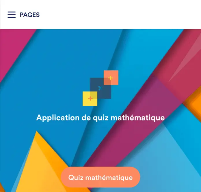 Application de quiz mathématique