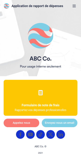 Application de rapport de dépenses