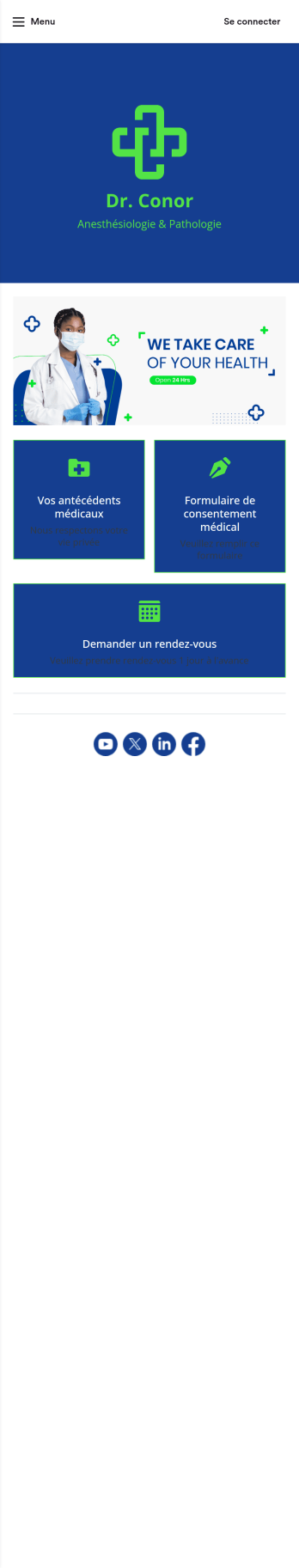 Application de rendez-vous médical