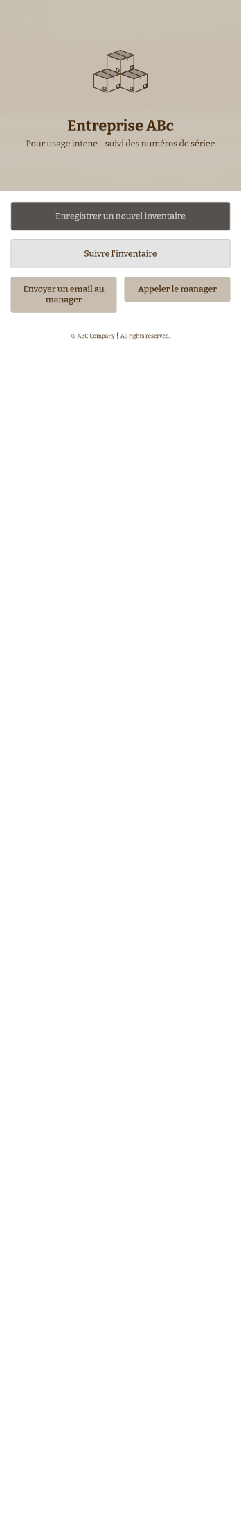 Application de suivi du numéro de série