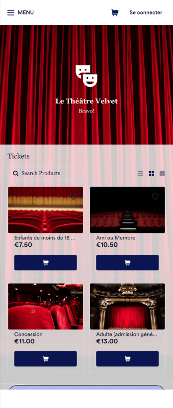 Application de vente de billets