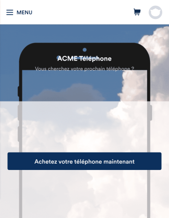 Application de vente de téléphones Template