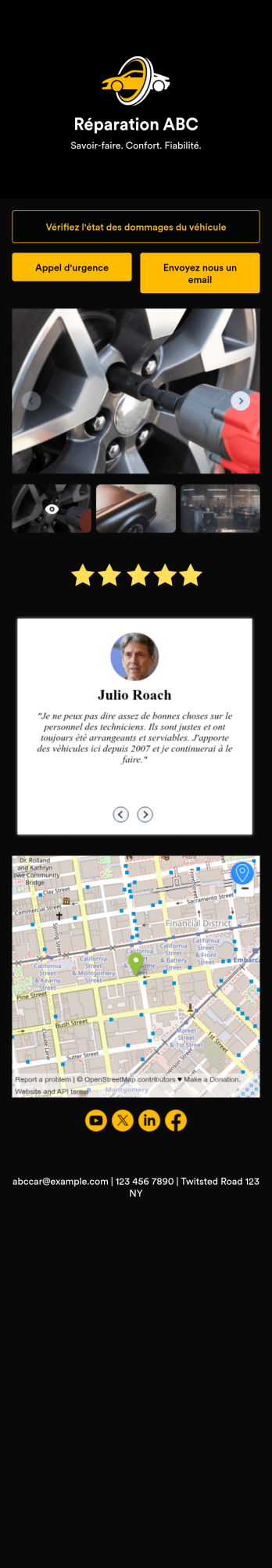 Application d'estimation des dommages de voiture