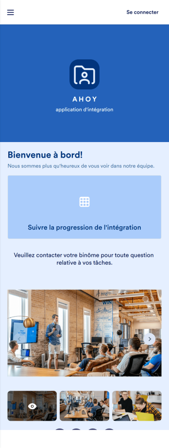 Application d'intégration des employés Template
