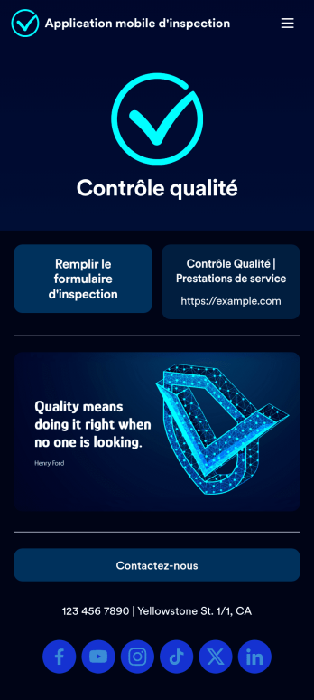 Application mobile d'inspection