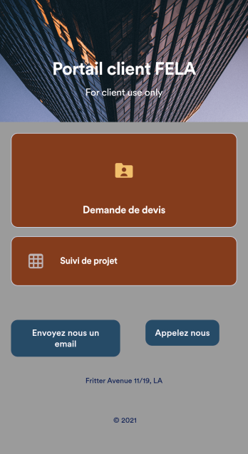 Application Portail client