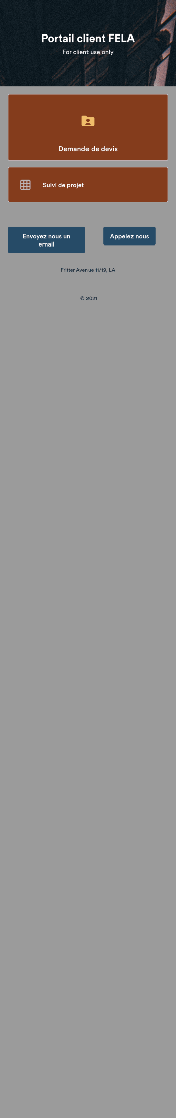 Application Portail client