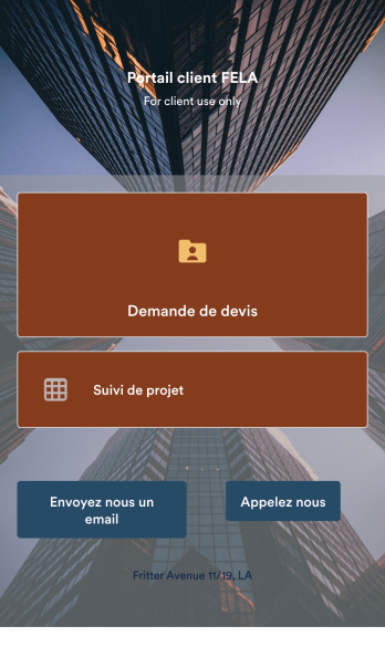 Application Portail client
