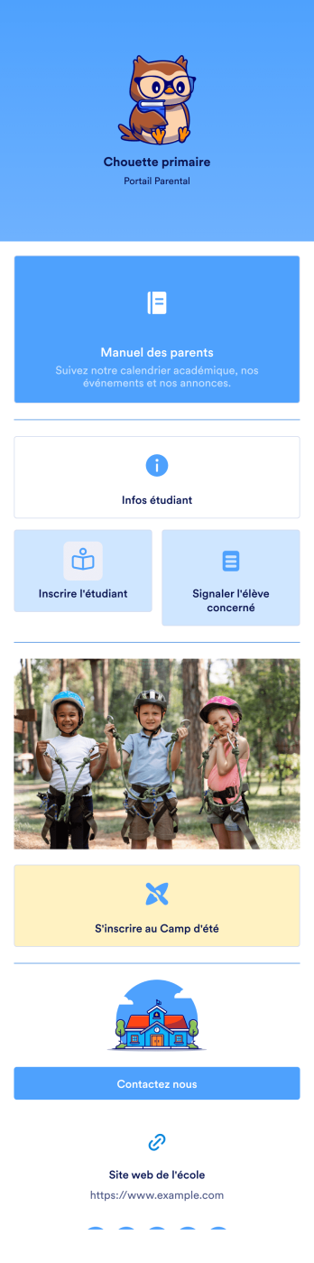 Application pour les parents de l'école
