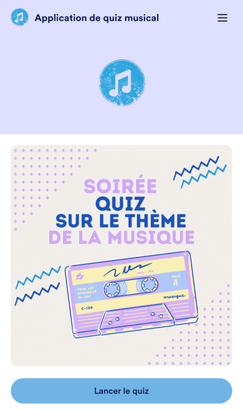 Application Quiz de culture musicale
