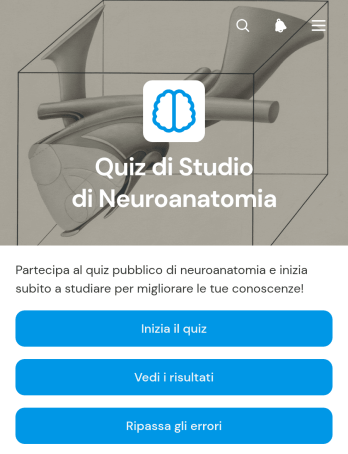 Applicazione di Autoverifica per lo Studio della Neuroanatomia
