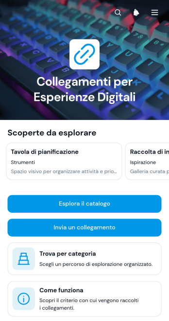 Applicazione di Collegamenti per Esperienze Digitali