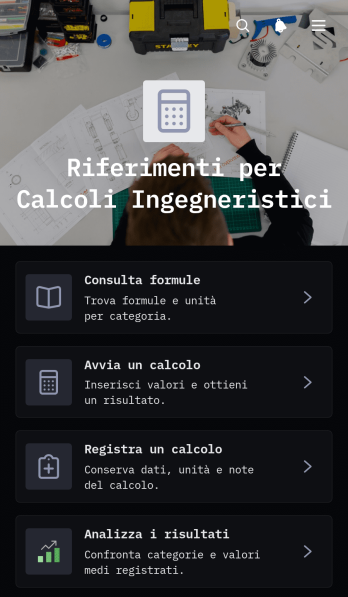 Applicazione di Riferimento per Calcoli Ingegneristici