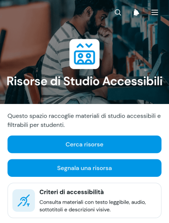Applicazione di Risorse Didattiche Accessibili