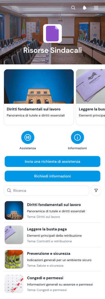 Applicazione di Risorse per Iscritti al Sindacato