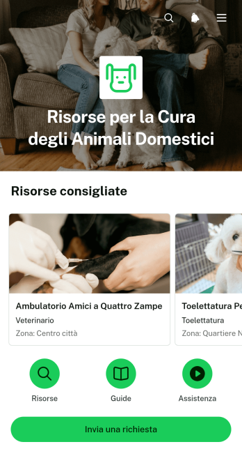 Applicazione di Risorse per la Cura degli Animali Domestici