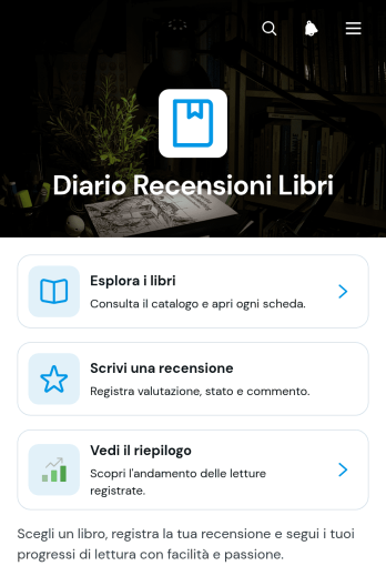 Applicazione Diario di Recensioni di Libri