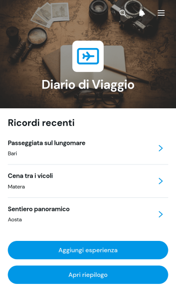 Applicazione Diario di Viaggio