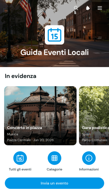 Applicazione Guida agli Eventi Locali