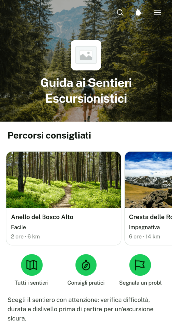 Applicazione Guida ai Sentieri Escursionistici