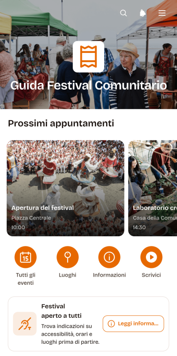 Applicazione Guida al Festival della Comunità