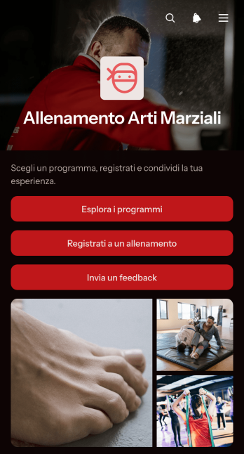 Applicazione per Allenamento di Arti Marziali