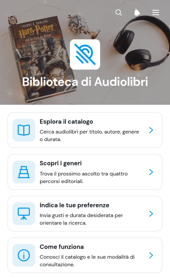Applicazione per Biblioteca di Audiolibri