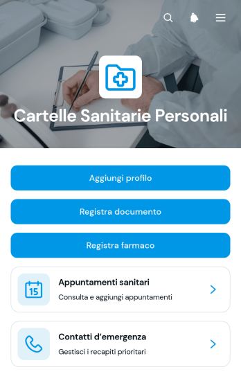 Applicazione per Cartelle Sanitarie Personali