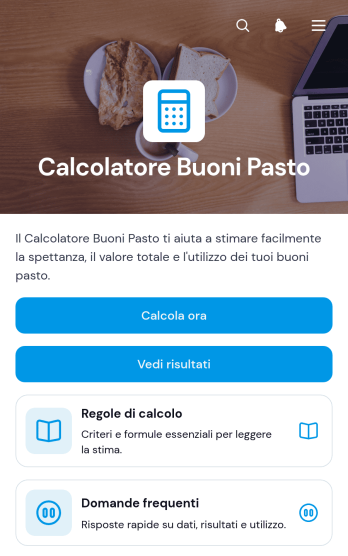 Applicazione per il Calcolo dei Buoni Pasto