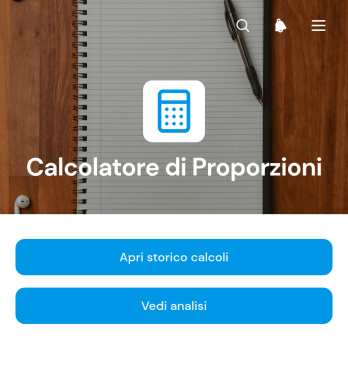 Applicazione per il Calcolo delle Proporzioni