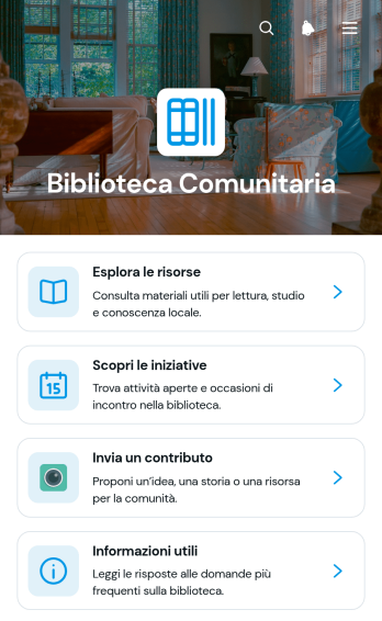 Applicazione per il Coinvolgimento della Biblioteca Comunitaria