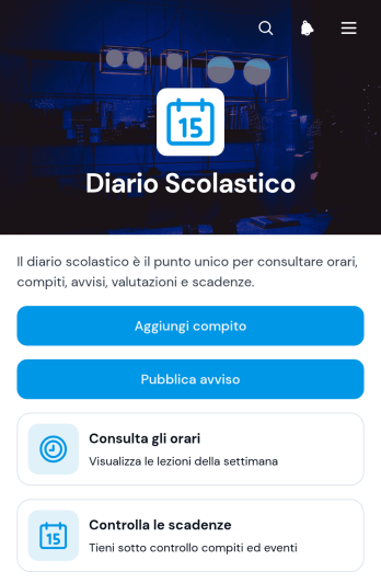 Applicazione per il Diario Scolastico